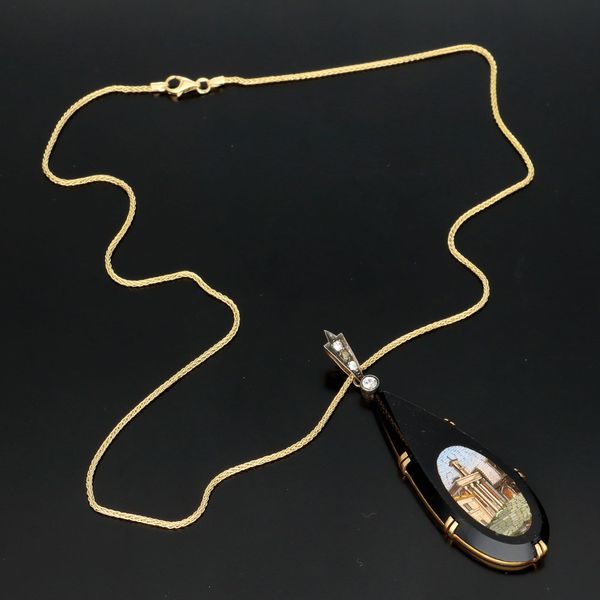Onyx Micro Mosaic Pendant