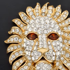 Attwood and Sawyer Vintage Gold Plated Lions Head Brooch