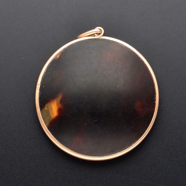 9ct Rose Gold Tortoiseshell Compact