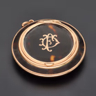 9ct Rose Gold Tortoiseshell Compact