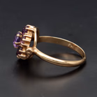 9ct Gold Amethyst Cluster Ring