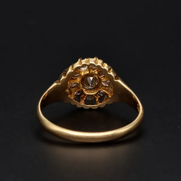 18ct Gold Champagne Diamond Ring