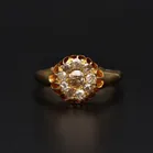 18ct Gold Champagne Diamond Ring