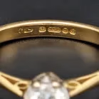 18ct Gold Diamond Solitaire Ring