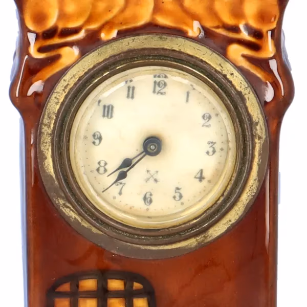 Royal Doulton Lambeth Kingsware Mantel Clock