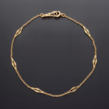 18ct Yellow Gold Linked Connector Necklace