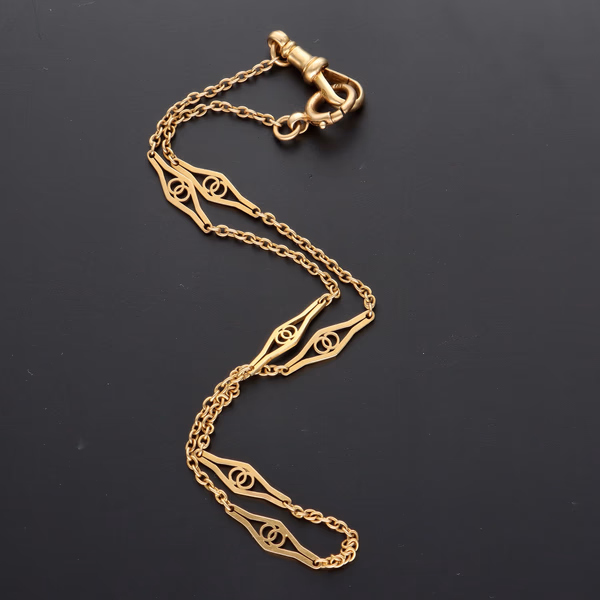 18ct Yellow Gold Linked Connector Necklace