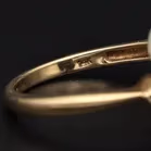 Gold Diamond & Cultured Pearl Ring