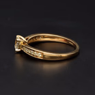 9ct Yellow Gold Brilliant Cut Diamond Ring