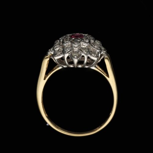 Gold Ruby 0.25ct Diamond Ring image-6