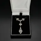 Platinum Art Deco Old Cut Diamond Necklace