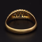 Heavy Antique 18ct Gold Old Cut Diamond Cluster Ring