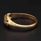 Heavy Antique 18ct Gold Old Cut Diamond Cluster Ring