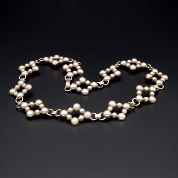 Rare Vintage Danish Silver Necklace