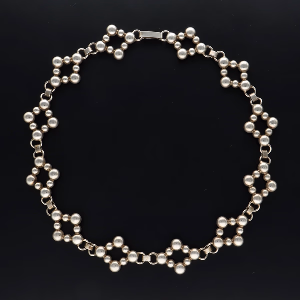 Rare Vintage Danish Silver Necklace