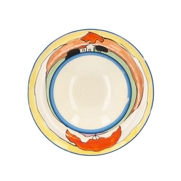 Rare Clarice Cliff Mountain Fruit Dish