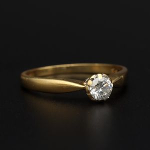 18ct Gold 0.33ct Diamond Ring