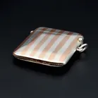 George V Silver Striped Vesta Case