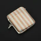 George V Silver Striped Vesta Case