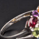 9ct Gold Citrine Topaz Amethyst Peridot Ring