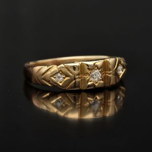 Victorian 18ct Gold Old Cut Diamond Ring