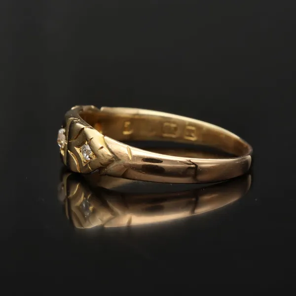 Victorian 18ct Gold Old Cut Diamond Ring