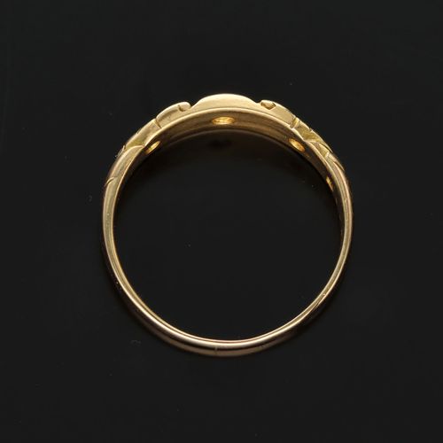 Victorian 18ct Gold Old Cut Diamond Ring image-6