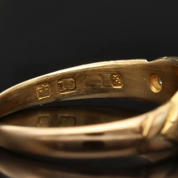 Victorian 18ct Gold Old Cut Diamond Ring