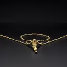 Salvador Dali 18ct Yellow Gold Necklace & Bracelet Set