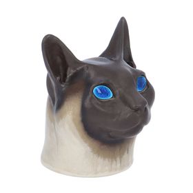 Unusual Royal Copenhagen Aluminia Faience Cat Head.