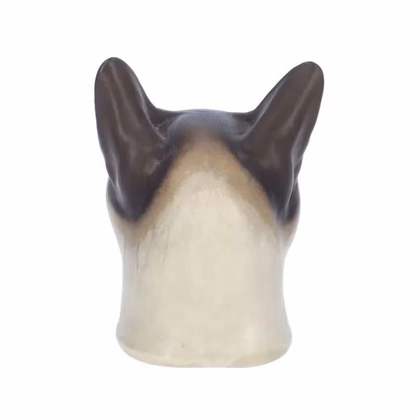 Unusual Royal Copenhagen Aluminia Faience Cat Head.