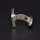 Boxed Vintage Georg Jensen Silver Cufflink and Tie Bar Set
