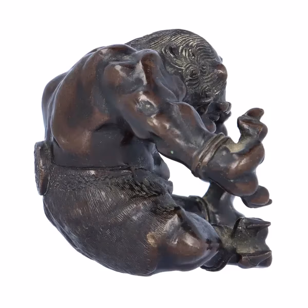 Meiji Okimono Bronze Figure of an Oni