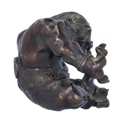 Meiji Okimono Bronze Figure of an Oni image-4