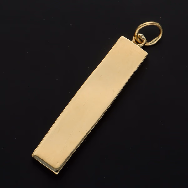 9ct Gold Ingot Pendant