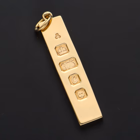 9ct Gold Ingot Pendant