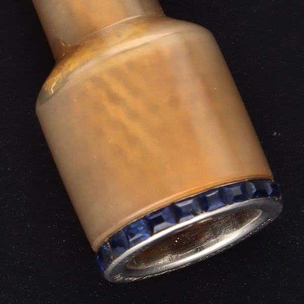 Art Deco 18ct White Gold and Sapphire Cartier Cheroot Holder