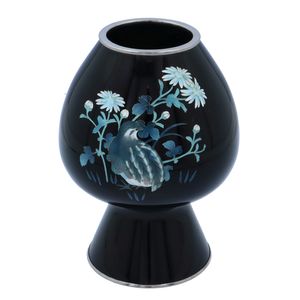 Japanese Cloisonné Enamel Quail Vase
