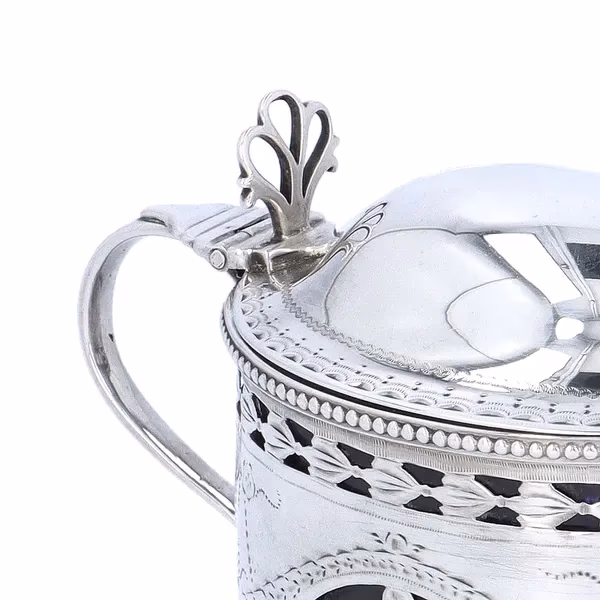 Victorian English Sterling Silver Mustard Pot