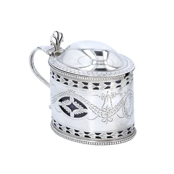 Victorian English Sterling Silver Mustard Pot