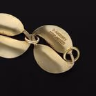Sterling Silver and White Guilloche Double Leaf Necklace