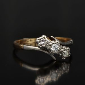 Antique 18ct Gold Platinum Diamond Ring