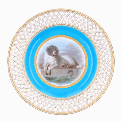 19th Century Minton Hand Painted Cabinet Plate image-1
