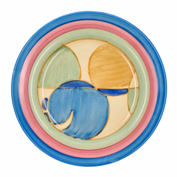 1930s Clarice Cliff Pastel Melon Bizarre Side Plate