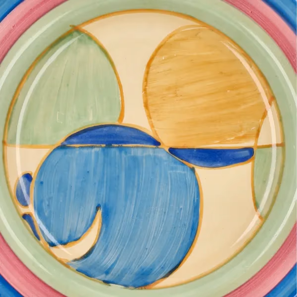 1930s Clarice Cliff Pastel Melon Bizarre Side Plate