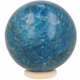 Blauwe apatiet bol 62mm - 360° presentation