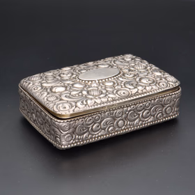 Embossed Silver Box