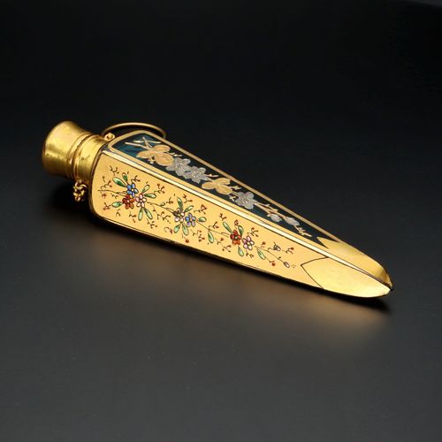 19th Century Large Moser Glass Scent Bottle image-2