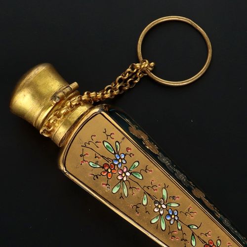 19th Century Large Moser Glass Scent Bottle image-4