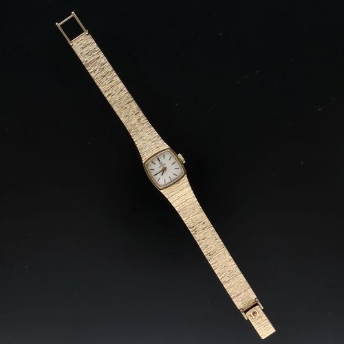 Ladies 9ct Yellow Gold Omega Watch image-1